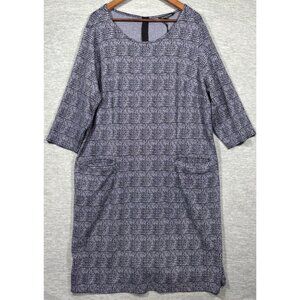 41‎ Hawthorn Shift Dress 3X Aniya Knit Jacquard Dress